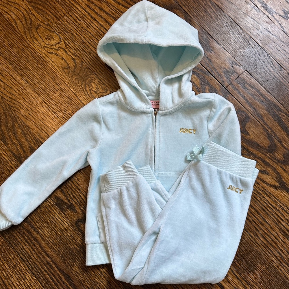 Juicy Couture Light Blue Velour Tracksuit